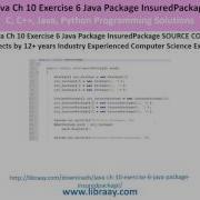 Java Ch 10 Exercise 6 Java Package InsuredPackage