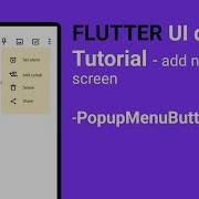 PopUp Menu With Menu Icons In Flutter Flutter Tutorial PopupMenuButton