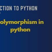 Polymorphism Overloading In Python
