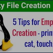 5 Tips To Create An Empty File In Linux Unix Linux Commands