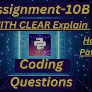 Assignment 10b Coding Questions CCBP NxtWave CCBP 4 0 Python Code Nxtwave Idp YouTube