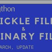 Search And Update In Python Binary Files