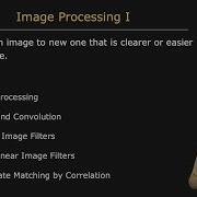 Overview Image Processing I