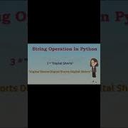 Concatenation In Strings Python Python Programming Shorts Concatenation