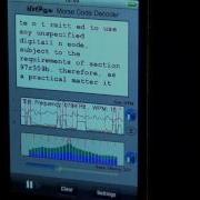 Iphone Morse Code Decoder On W1AW Signal