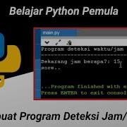 Program Deteksi Jam Waktu Sederhana Python Dasar