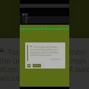 Random Quote Generator In JavaScript Asmrprogramming Asmrcoding Javascript