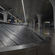 Night Airport Terminal Ambience Automated Conveyor Belt Loop