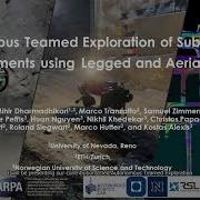 ICRA2022 Talk Autonomous Teamed Exploration Of Subterranean Environments With Legged Aerial Robots