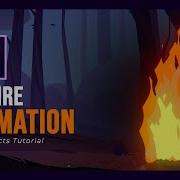 2D Cartoon Fire Animation After Effects Tutorial NO PLUGIN