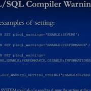 Digging Deep Into Oracle PL SQL Compiler Warnings