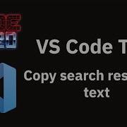 VS Code Tip Copy Search Results As Text