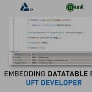 Adding DataTable View Into Visual Studio For UFT Developer