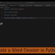 How To Create Word Counter In Python