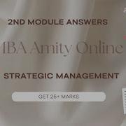 Strategic Management Sem 3 Module 2 Assignment