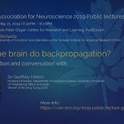 Does The Brain Do Backpropagation CAN Public Lecture Geoffrey Hinton May 21 2019
