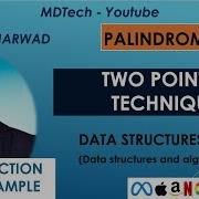Two Pointers Technique Explained Palindrome Example JavaScript