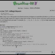 Java Practice It Exercise 7 21 IsMagicSquare Arrays Condition 2D Array