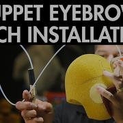Hand Puppet Eyebrow Mechanism Installation