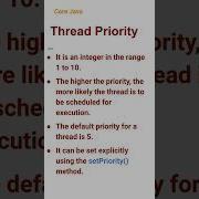 Thread Priority 86 Corejava