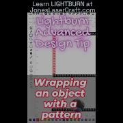 Продвинутые булевы операции Наложение узора на объект LightBurn 2 1