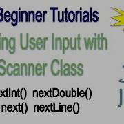 Java Beginner Getting User Input With The Scanner Class