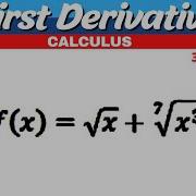First Derivative Calculus Grade 12 Roots