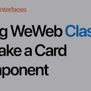 How To Use Classes In WeWeb For A Card Design