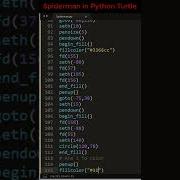 You Can Draw Spiderman With Python Shorts