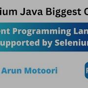 Different Programming Languages Supported By Selenium Selenium Java Biggest Course Part 10