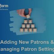 TIPS SUGGESTIONS Adding New Patrons