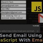 Send Email Using JavaScript With EmailJS JavaScript Send Email