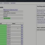 CSES Sorting And Searching Maximum Subarray Sum