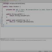 Encapsulation Example In Java Video 6