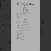 Finding Eigenvalues Linearalgebra