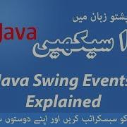 57 Java Swing Events Learn Java Programming Language In Pashto