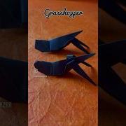 Easy Black Origami Grasshopper Short Black Paper Grasshopper Origaminblack