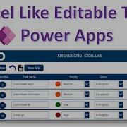 Power Apps Editable Table Gallery Like Excel Tutorial