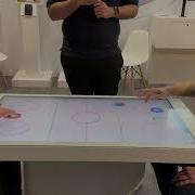 ISE 2024 Ergonomic Solutions Demos U Touch Ltd Interactive Touch Table With Samsung Display