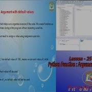 Lesson 25 Python3 Python Function Argument With Default Values