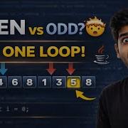 Count Even And Odd Numbers In List Using Java DSA Easy Explanation