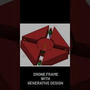 Drone Frame With Generative Design 3d Gd Generativeart Generativedesign Fusion360 Drone