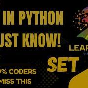 Python Set Tutorial For Beginners Set In Python Complete Explanation Part 1 Tutorial