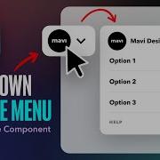 Create A Profile Dropdown Menu In Figma Interactive Prototype Tutorial