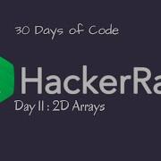 Day 11 2D Arrays
