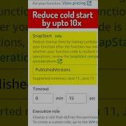 AWS Lambda SnapStart Upto 10x Startup Performance Java