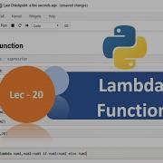 Python Tutorial 20 Anonymous Functions Lambda Functions Python Tutorial For Beginners