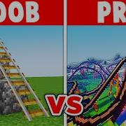 Minecraft NOOB Vs PRO GIANT ROLLER COASTER BUILD CHALLENGE
