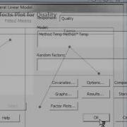 Factor Plots Minitab