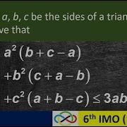 Geometric Inequality In IMO 1964 Q2 Using Cosine Rule And Trigo Identities